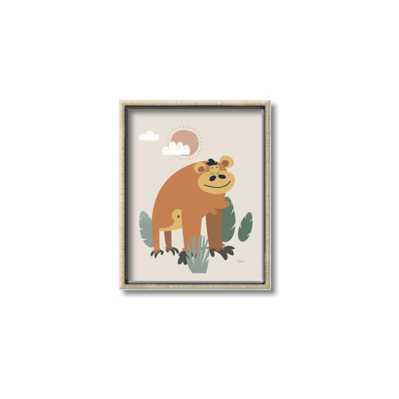 Picture of Friendly Chimp _GroupedProduct_Rectangle_Portrait_Mini_ _GroupedProduct_Rectangle_Portrait_Canvas_Framed_