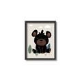 Picture of Cute black bear  _GroupedProduct_Rectangle_Portrait_Mini_ _GroupedProduct_Rectangle_Portrait_Canvas_Framed_