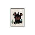 Picture of Cute black bear  _GroupedProduct_Rectangle_Portrait_Mini_ _GroupedProduct_Rectangle_Portrait_Canvas_Framed_
