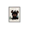 Picture of Cute black bear  _GroupedProduct_Rectangle_Portrait_Mini_ _GroupedProduct_Rectangle_Portrait_Canvas_Framed_