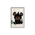 Picture of Cute black bear  _GroupedProduct_Rectangle_Portrait_Mini_ _GroupedProduct_Rectangle_Portrait_Canvas_Framed_