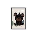 Picture of Cute black bear  _GroupedProduct_Rectangle_Portrait_Mini_ _GroupedProduct_Rectangle_Portrait_Canvas_Framed_