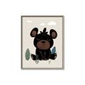 Picture of Cute black bear  _GroupedProduct_Rectangle_Portrait_Mini_ _GroupedProduct_Rectangle_Portrait_Canvas_Framed_