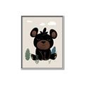 Picture of Cute black bear  _GroupedProduct_Rectangle_Portrait_Mini_ _GroupedProduct_Rectangle_Portrait_Canvas_Framed_