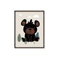 Picture of Cute black bear  _GroupedProduct_Rectangle_Portrait_Mini_ _GroupedProduct_Rectangle_Portrait_Canvas_Framed_