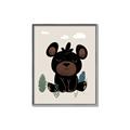 Picture of Cute black bear  _GroupedProduct_Rectangle_Portrait_Mini_ _GroupedProduct_Rectangle_Portrait_Canvas_Framed_
