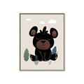 Picture of Cute black bear  _GroupedProduct_Rectangle_Portrait_Mini_ _GroupedProduct_Rectangle_Portrait_Canvas_Framed_