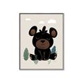 Picture of Cute black bear  _GroupedProduct_Rectangle_Portrait_Mini_ _GroupedProduct_Rectangle_Portrait_Canvas_Framed_