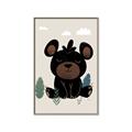 Picture of Cute black bear  _GroupedProduct_Rectangle_Portrait_Mini_ _GroupedProduct_Rectangle_Portrait_Canvas_Framed_