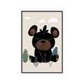 Picture of Cute black bear  _GroupedProduct_Rectangle_Portrait_Mini_ _GroupedProduct_Rectangle_Portrait_Canvas_Framed_