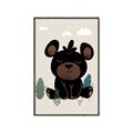 Picture of Cute black bear  _GroupedProduct_Rectangle_Portrait_Mini_ _GroupedProduct_Rectangle_Portrait_Canvas_Framed_