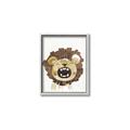 Picture of Roaring Lion cub _GroupedProduct_Rectangle_Portrait_Mini_ _GroupedProduct_Rectangle_Portrait_Canvas_Framed_