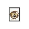 Picture of Roaring Lion cub _GroupedProduct_Rectangle_Portrait_Mini_ _GroupedProduct_Rectangle_Portrait_Canvas_Framed_