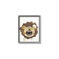 Picture of Roaring Lion cub _GroupedProduct_Rectangle_Portrait_Mini_ _GroupedProduct_Rectangle_Portrait_Canvas_Framed_