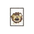 Picture of Roaring Lion cub _GroupedProduct_Rectangle_Portrait_Mini_ _GroupedProduct_Rectangle_Portrait_Canvas_Framed_