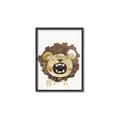 Picture of Roaring Lion cub _GroupedProduct_Rectangle_Portrait_Mini_ _GroupedProduct_Rectangle_Portrait_Canvas_Framed_