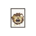 Picture of Roaring Lion cub _GroupedProduct_Rectangle_Portrait_Mini_ _GroupedProduct_Rectangle_Portrait_Canvas_Framed_
