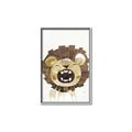 Picture of Roaring Lion cub _GroupedProduct_Rectangle_Portrait_Mini_ _GroupedProduct_Rectangle_Portrait_Canvas_Framed_