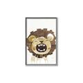Picture of Roaring Lion cub _GroupedProduct_Rectangle_Portrait_Mini_ _GroupedProduct_Rectangle_Portrait_Canvas_Framed_
