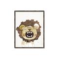 Picture of Roaring Lion cub _GroupedProduct_Rectangle_Portrait_Mini_ _GroupedProduct_Rectangle_Portrait_Canvas_Framed_