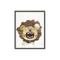 Picture of Roaring Lion cub _GroupedProduct_Rectangle_Portrait_Mini_ _GroupedProduct_Rectangle_Portrait_Canvas_Framed_