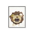 Picture of Roaring Lion cub _GroupedProduct_Rectangle_Portrait_Mini_ _GroupedProduct_Rectangle_Portrait_Canvas_Framed_