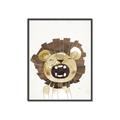 Picture of Roaring Lion cub _GroupedProduct_Rectangle_Portrait_Mini_ _GroupedProduct_Rectangle_Portrait_Canvas_Framed_
