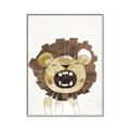 Picture of Roaring Lion cub _GroupedProduct_Rectangle_Portrait_Mini_ _GroupedProduct_Rectangle_Portrait_Canvas_Framed_
