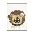 Picture of Roaring Lion cub _GroupedProduct_Rectangle_Portrait_Mini_ _GroupedProduct_Rectangle_Portrait_Canvas_Framed_