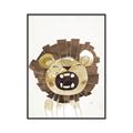 Picture of Roaring Lion cub _GroupedProduct_Rectangle_Portrait_Mini_ _GroupedProduct_Rectangle_Portrait_Canvas_Framed_