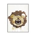 Picture of Roaring Lion cub _GroupedProduct_Rectangle_Portrait_Mini_ _GroupedProduct_Rectangle_Portrait_Canvas_Framed_