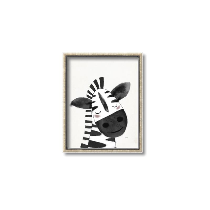 Picture of Smiling Zebra _GroupedProduct_Rectangle_Portrait_Mini_ _GroupedProduct_Rectangle_Portrait_Canvas_Framed_