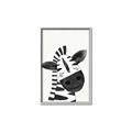 Picture of Smiling Zebra _GroupedProduct_Rectangle_Portrait_Mini_ _GroupedProduct_Rectangle_Portrait_Canvas_Framed_