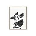 Picture of Smiling Zebra _GroupedProduct_Rectangle_Portrait_Mini_ _GroupedProduct_Rectangle_Portrait_Canvas_Framed_
