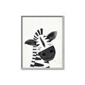 Picture of Smiling Zebra _GroupedProduct_Rectangle_Portrait_Mini_ _GroupedProduct_Rectangle_Portrait_Canvas_Framed_