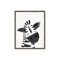 Picture of Smiling Zebra _GroupedProduct_Rectangle_Portrait_Mini_ _GroupedProduct_Rectangle_Portrait_Canvas_Framed_