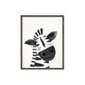 Picture of Smiling Zebra _GroupedProduct_Rectangle_Portrait_Mini_ _GroupedProduct_Rectangle_Portrait_Canvas_Framed_