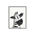 Picture of Smiling Zebra _GroupedProduct_Rectangle_Portrait_Mini_ _GroupedProduct_Rectangle_Portrait_Canvas_Framed_