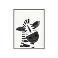 Picture of Smiling Zebra _GroupedProduct_Rectangle_Portrait_Mini_ _GroupedProduct_Rectangle_Portrait_Canvas_Framed_