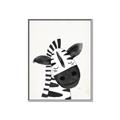 Picture of Smiling Zebra _GroupedProduct_Rectangle_Portrait_Mini_ _GroupedProduct_Rectangle_Portrait_Canvas_Framed_