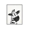Picture of Smiling Zebra _GroupedProduct_Rectangle_Portrait_Mini_ _GroupedProduct_Rectangle_Portrait_Canvas_Framed_