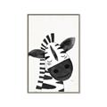 Picture of Smiling Zebra _GroupedProduct_Rectangle_Portrait_Mini_ _GroupedProduct_Rectangle_Portrait_Canvas_Framed_