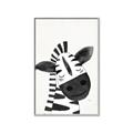 Picture of Smiling Zebra _GroupedProduct_Rectangle_Portrait_Mini_ _GroupedProduct_Rectangle_Portrait_Canvas_Framed_