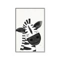Picture of Smiling Zebra _GroupedProduct_Rectangle_Portrait_Mini_ _GroupedProduct_Rectangle_Portrait_Canvas_Framed_