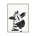 Picture of Smiling Zebra _GroupedProduct_Rectangle_Portrait_Mini_ _GroupedProduct_Rectangle_Portrait_Canvas_Framed_