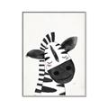 Picture of Smiling Zebra _GroupedProduct_Rectangle_Portrait_Mini_ _GroupedProduct_Rectangle_Portrait_Canvas_Framed_