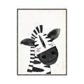 Picture of Smiling Zebra _GroupedProduct_Rectangle_Portrait_Mini_ _GroupedProduct_Rectangle_Portrait_Canvas_Framed_