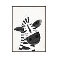 Picture of Smiling Zebra _GroupedProduct_Rectangle_Portrait_Mini_ _GroupedProduct_Rectangle_Portrait_Canvas_Framed_