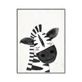 Picture of Smiling Zebra _GroupedProduct_Rectangle_Portrait_Mini_ _GroupedProduct_Rectangle_Portrait_Canvas_Framed_