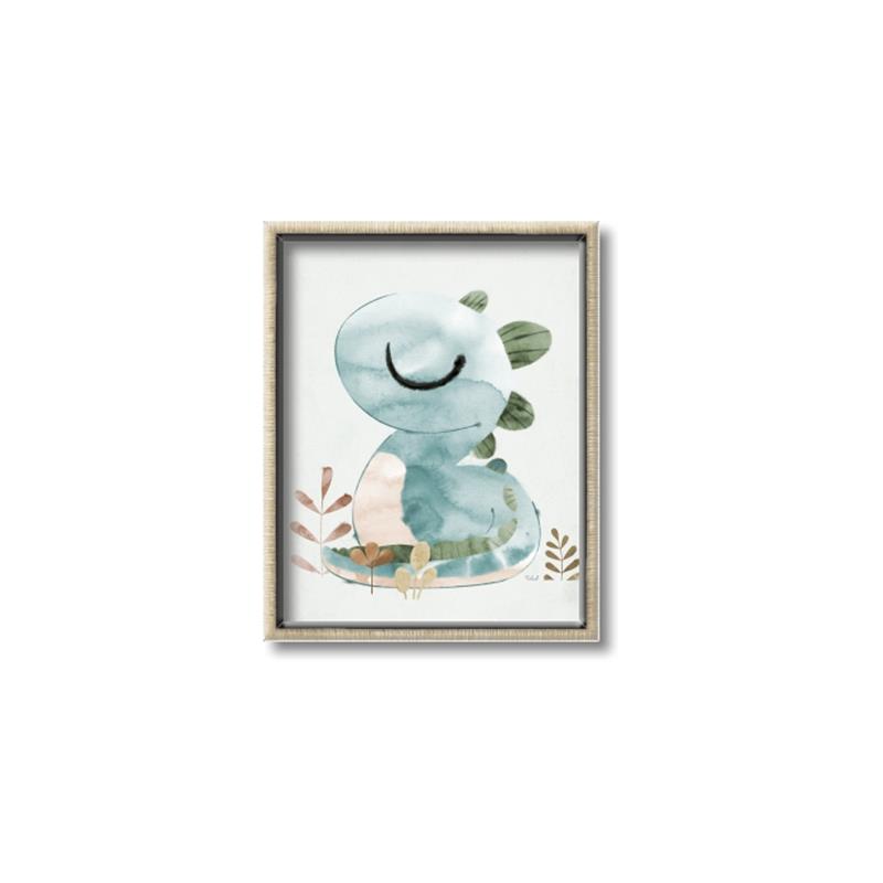 Picture of Sleepy Dino _GroupedProduct_Rectangle_Portrait_Mini_ _GroupedProduct_Rectangle_Portrait_Canvas_Framed_